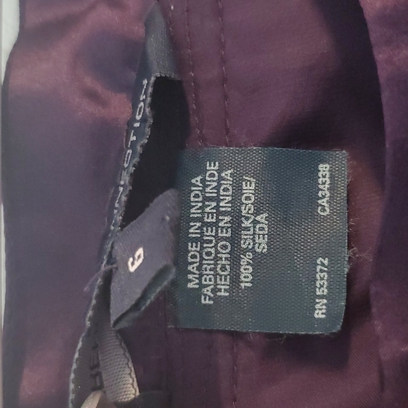 Woman's purple silk sleeveless short dress. SIZE 6 - Picture 5 of 7